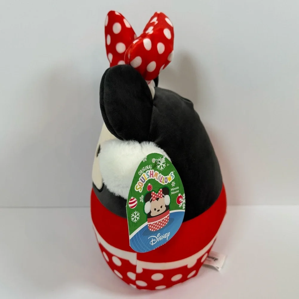 Disney Squishmallow Minnie Mouse Winter Christmas Holiday Earmuffs 12